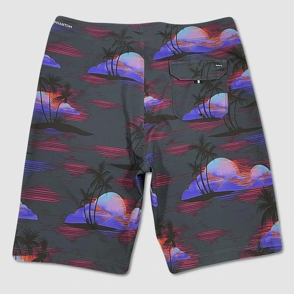 Mens Hurley Phantom Weekender Board Shorts - NWT 32 Charcoal / Multi - #47332-G8